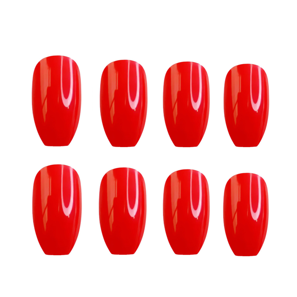 24Pcs Christmas Red Press On F - Full Cover Adhesive review and price